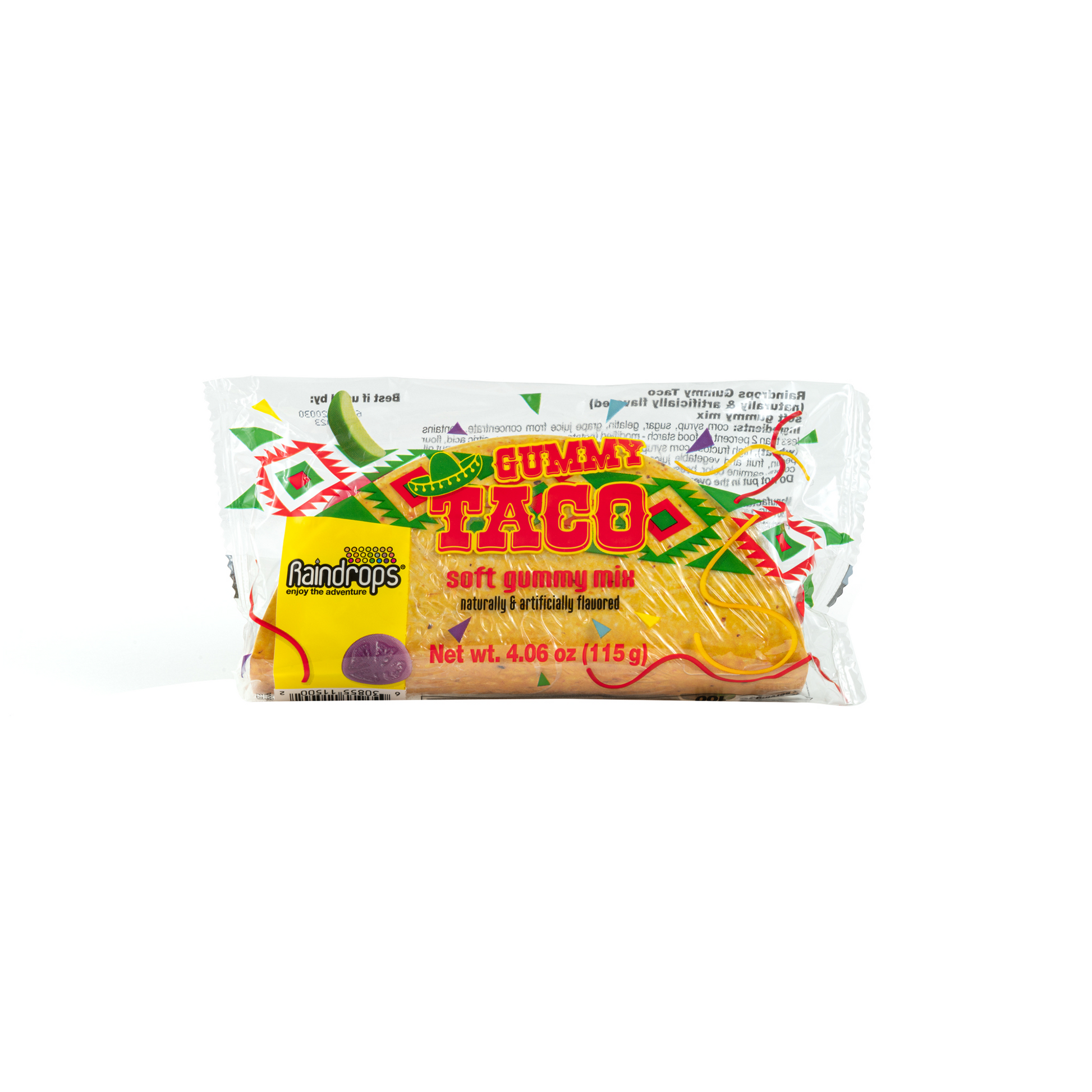 Raindrops Gummi Taco, 4.06oz, 14ct Case