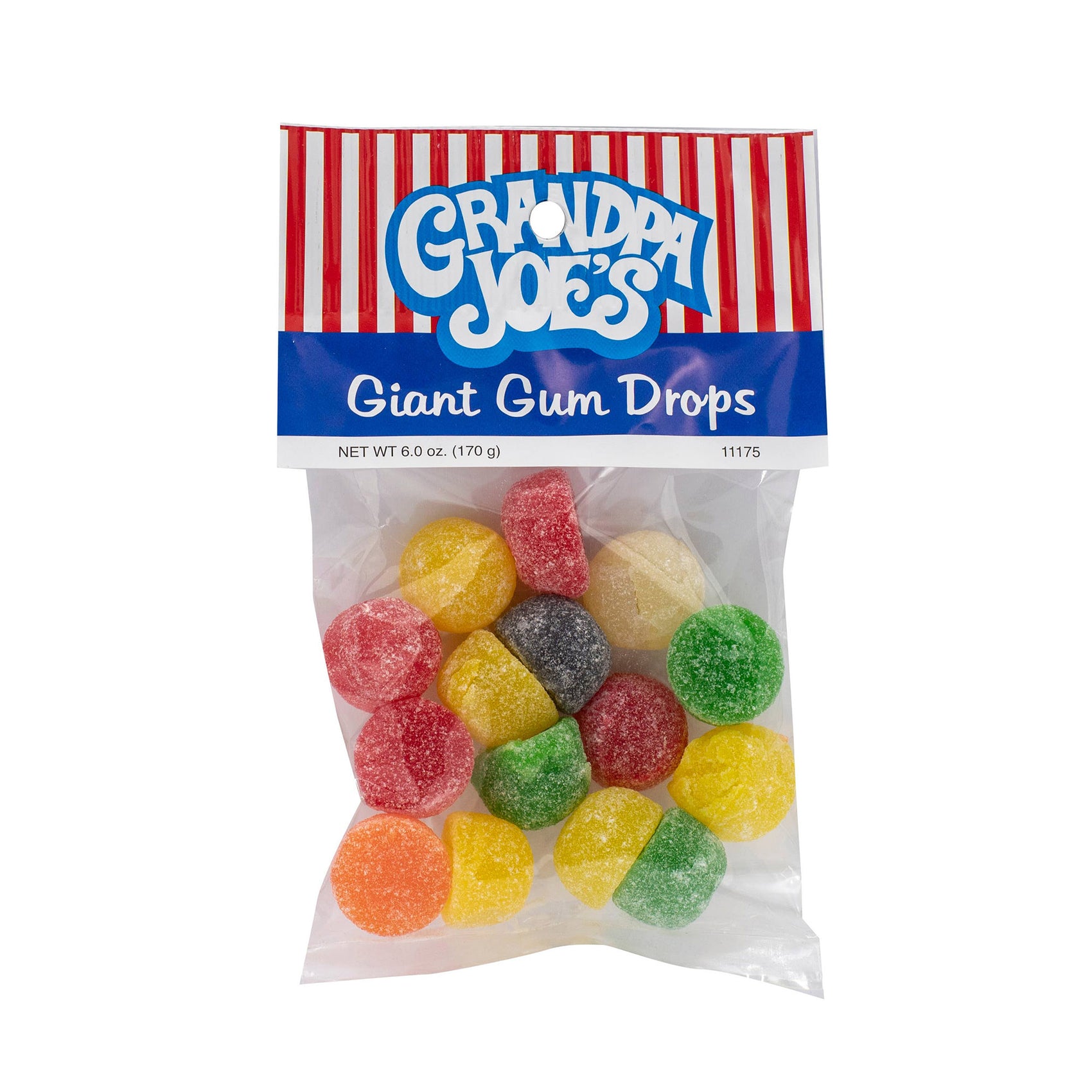 Grandpa Joe's Peg Bags, Giant Gum Drops, 6oz, 12 Ct Case