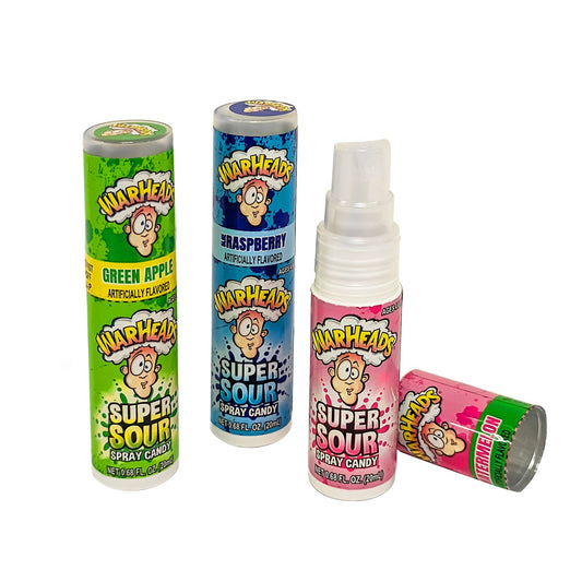 Warheads Super Sour Spray, Spray Candy, 24 Count