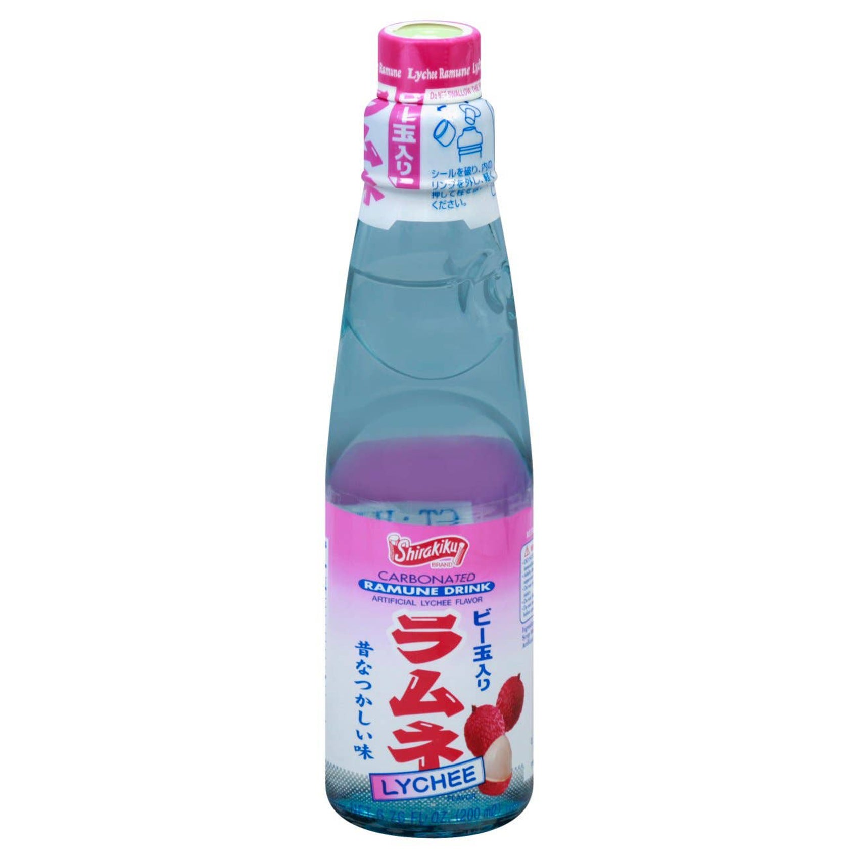 Ramune Lychee, 6.76oz Glass Bottle 30ct