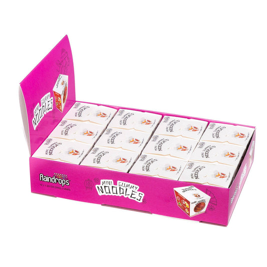Raindrops Mini Gummi Noodles, 1.2oz, 12ct Case