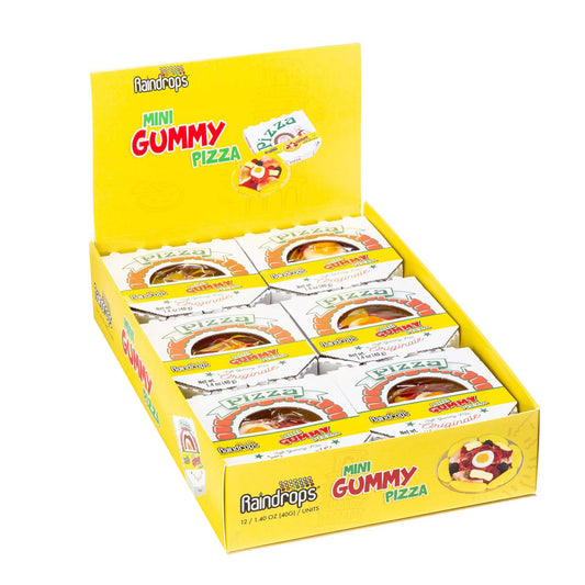 Raindrops Mini Gummi Pizza, 1.4oz, 12ct Case