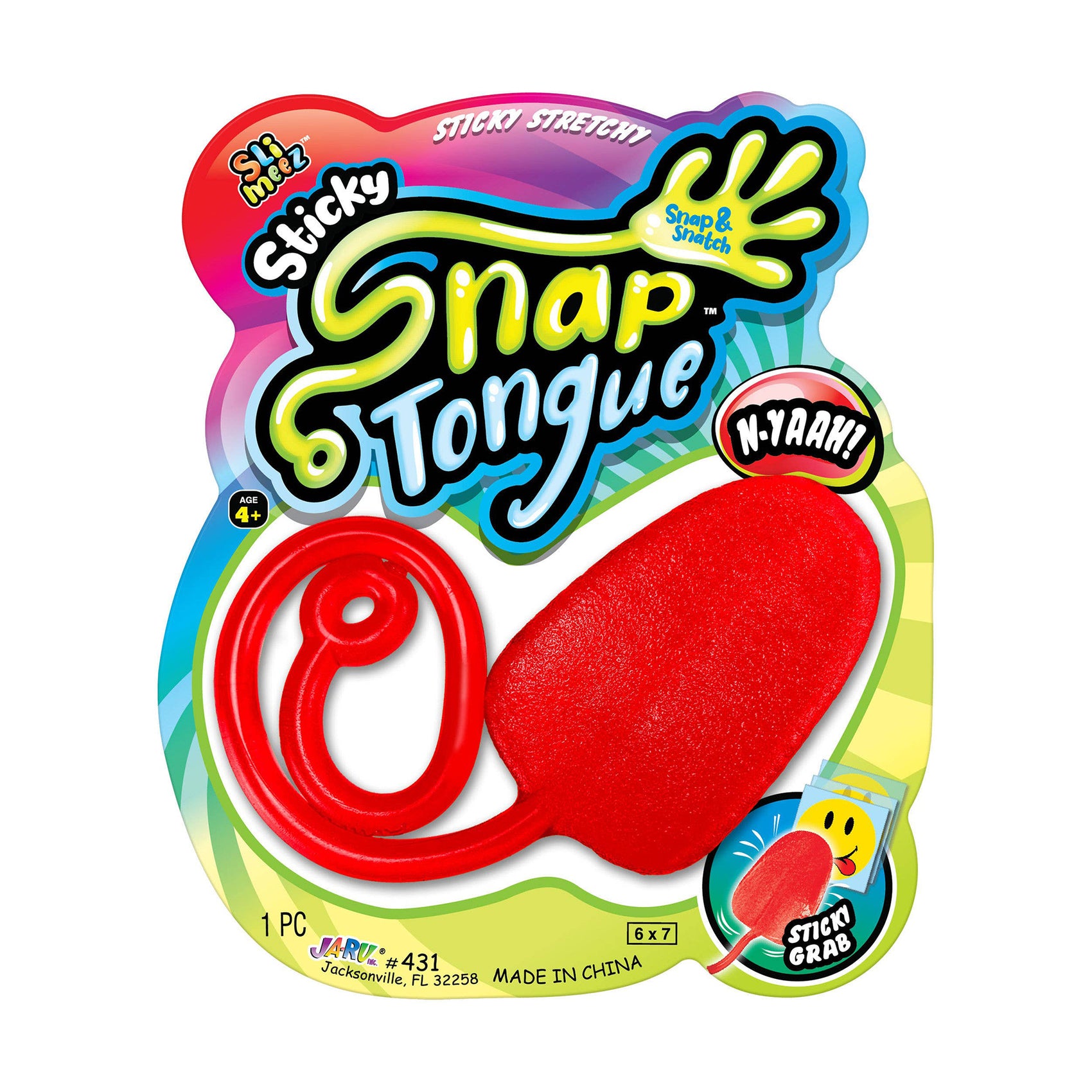 Sticky Snap Tongue, 3 color assortment, 24ct