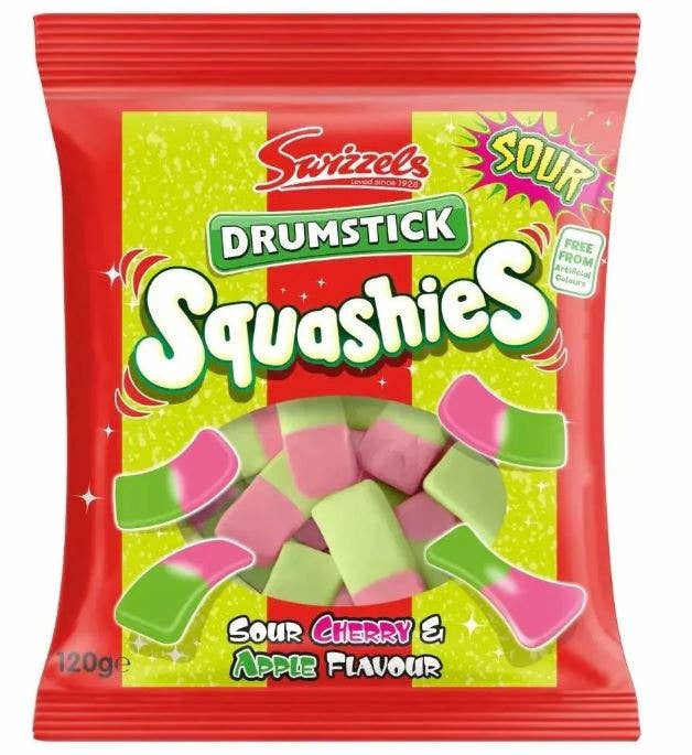 Limited Import - Squashies Sour Cherry & Apple, 12ct