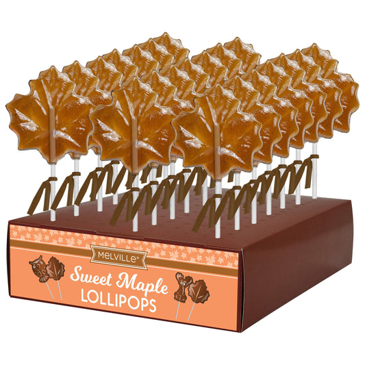 Caramel Dipped Apple Hard Candy Lollipop 24ct Disp