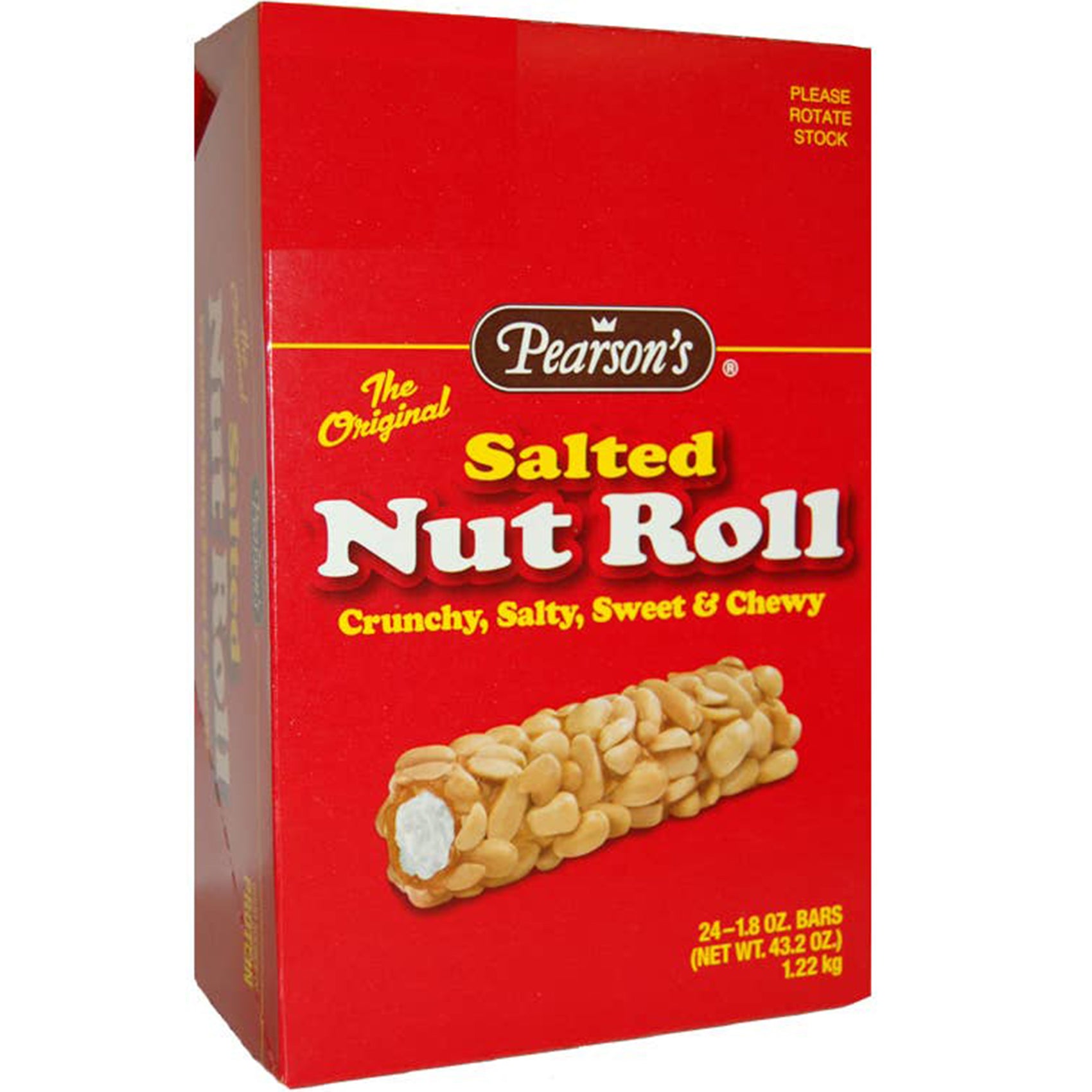 Pearson's Salted Nut Roll, 1.8oz, 24ct Case