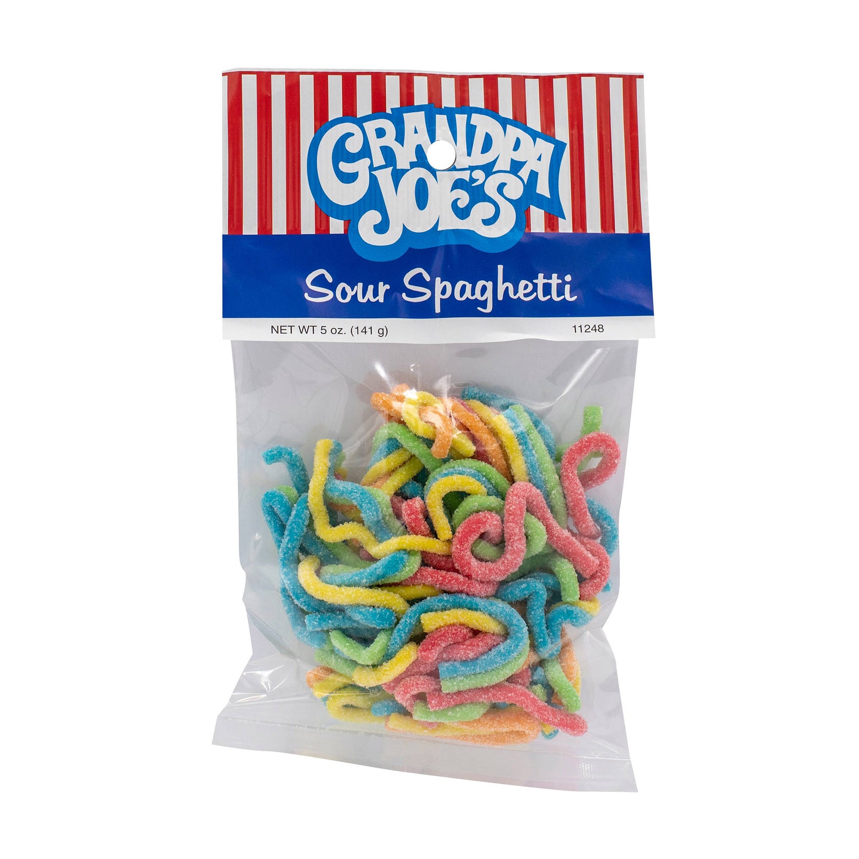 Grandpa Joe's Peg Bags, Sour Spaghetti, 4.25oz, 12 Ct Case