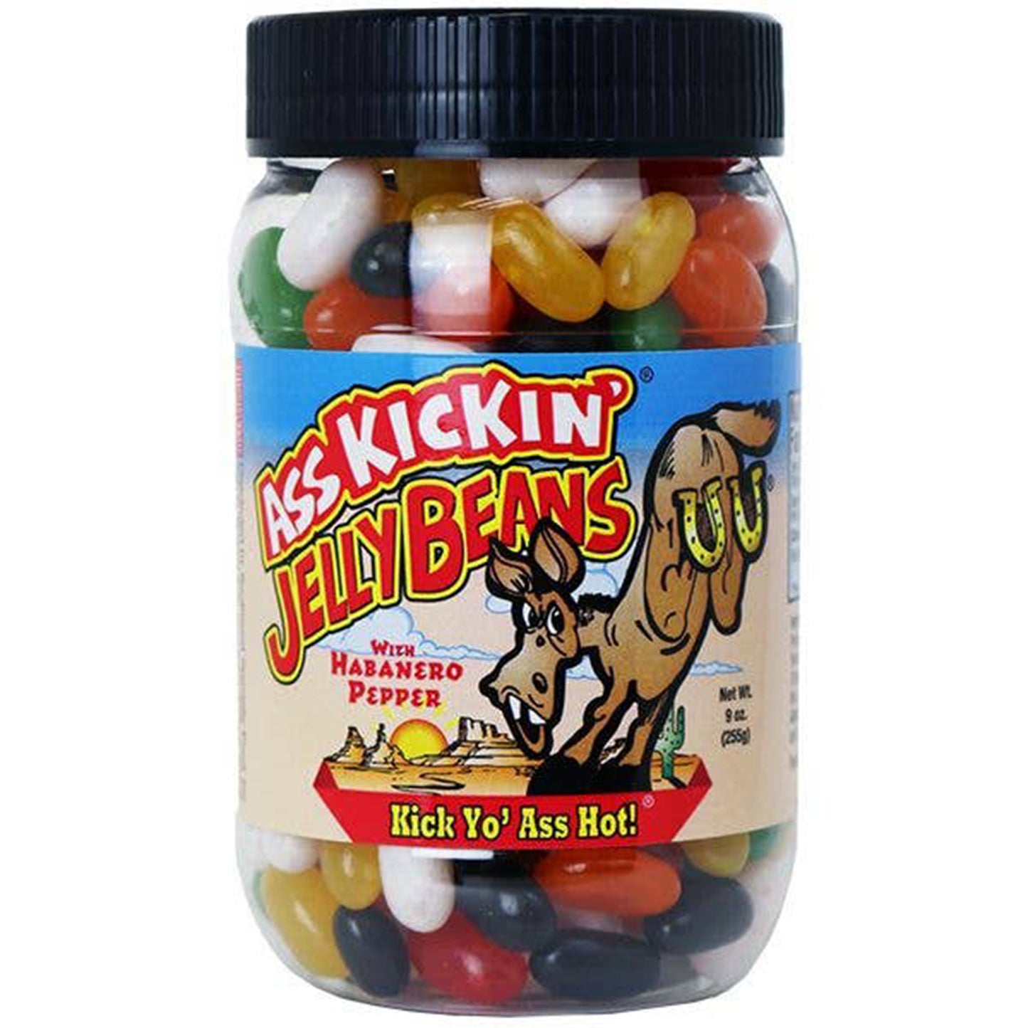 Ass Kickin' Jelly Beans, 9oz Container, 12ct Case