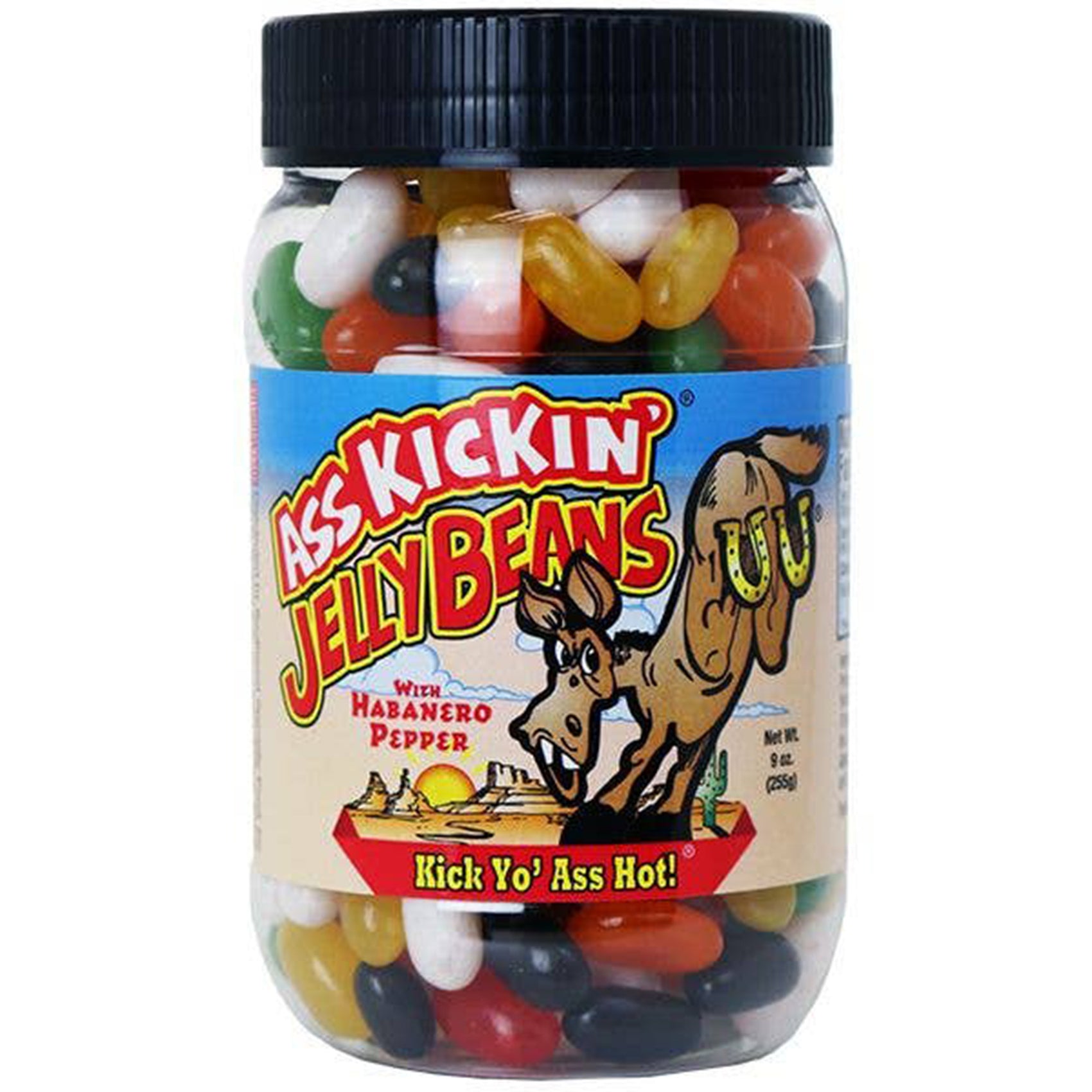Ass Kickin' Jelly Beans, 9oz Container, 12ct Case
