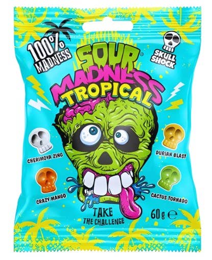 Limited Import Sour Madness Lollipop 12ct