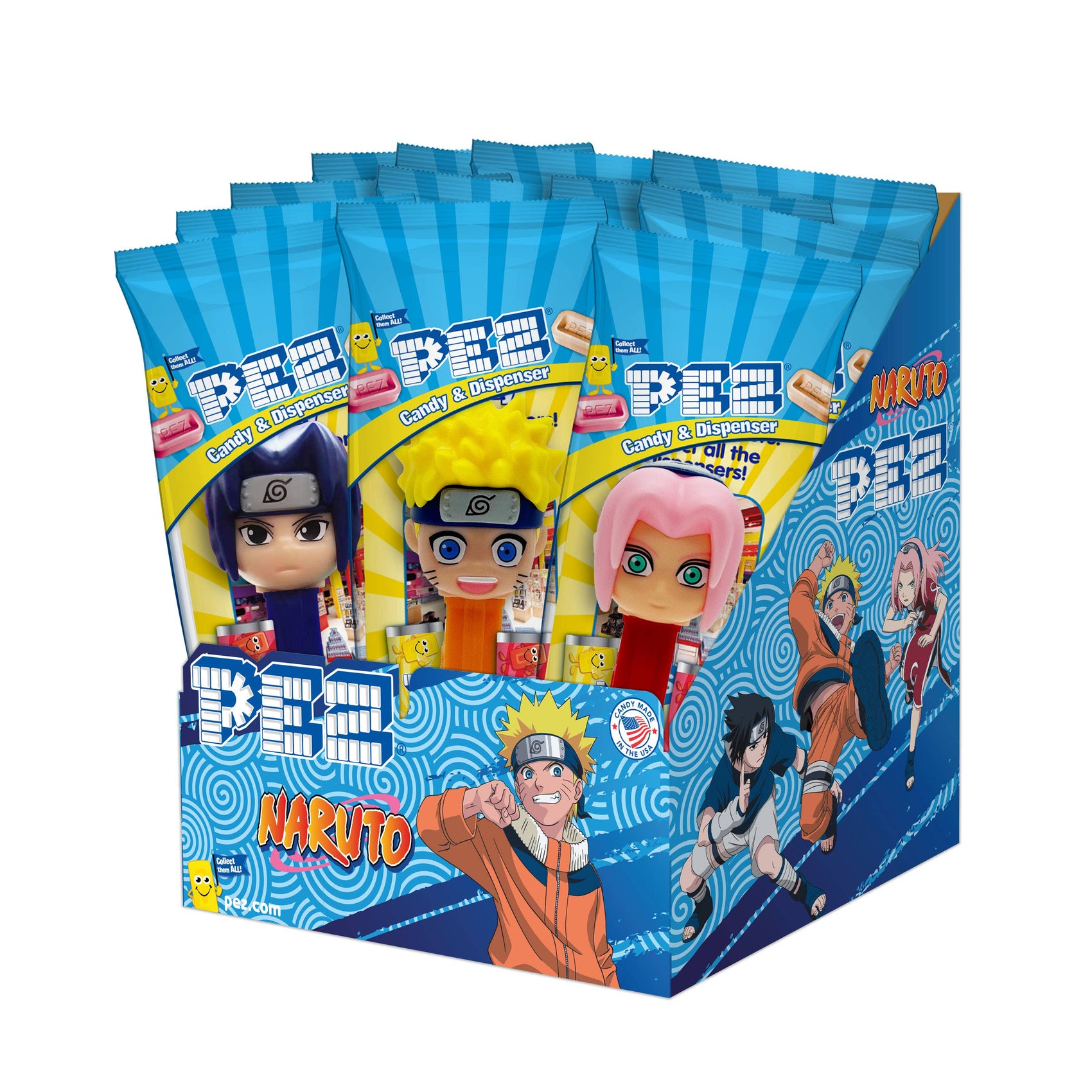 Pez Poly 12ct - Naruto Assortment